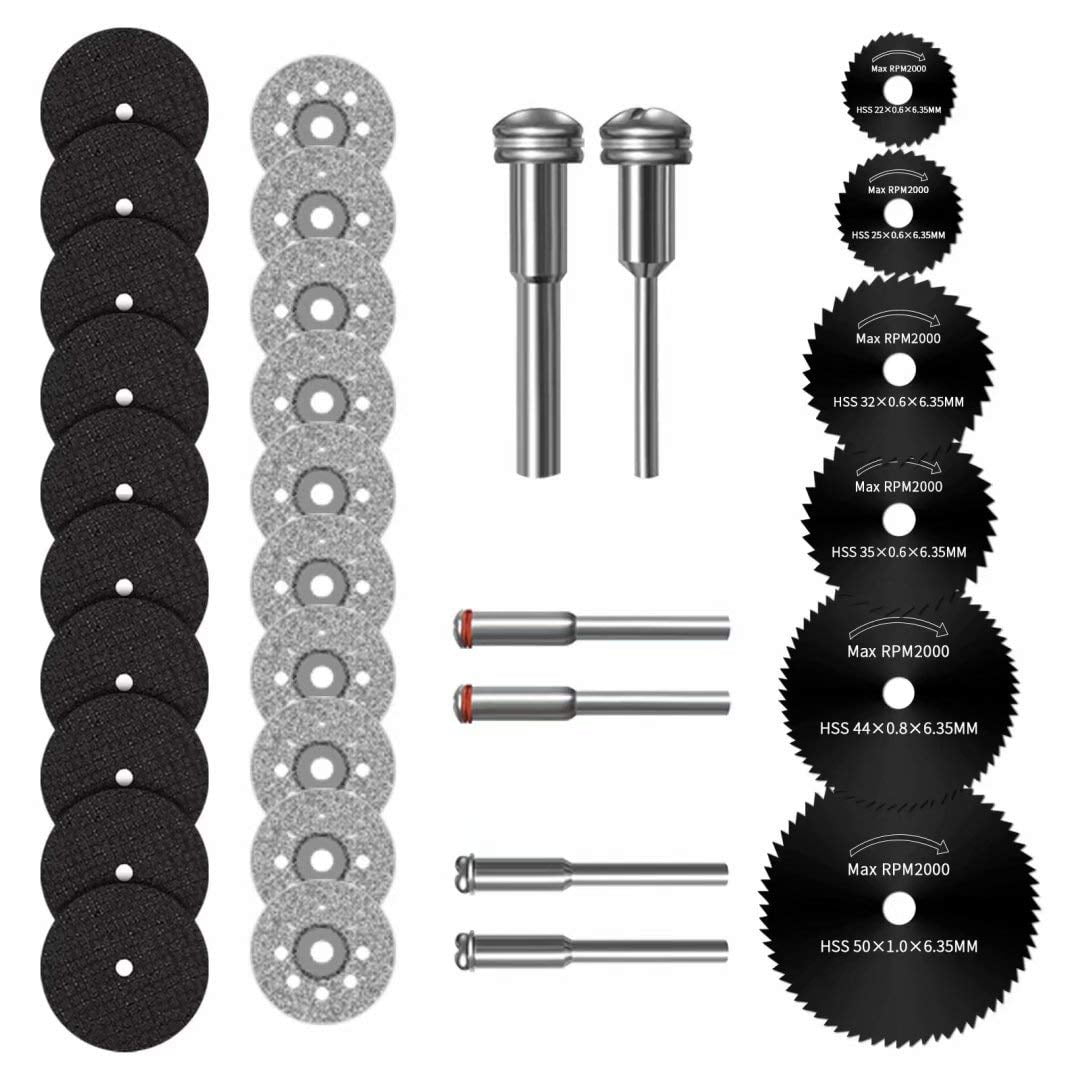 Fotybei - Juego De Discos De Corte Para Herramienta Rotativa Dremel Con 3 Hojas De Sierra
