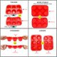 thumbnail image 5 of Molde de silicona para magdalenas Bongpuda de 6 tazas – Pack de 2, 5 of 9