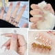 thumbnail image 2 of 100pcs Aurora Nail Rhinestones - Mixed Shapes Crystal Gems for Nail Art, DIY Crafts, and Jewelry Design - Flatback Rhinestones for Crafts - 3D Charms for Nail Decoration, 2 of 3