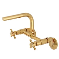 Grifo De Cocina Kingston Brass Concord, Montaje En Pared, Latón Pulido