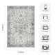 thumbnail image 4 of Alfombra Rugxara 61 × 91 cm Azul Lavable para Entrada, 4 of 9