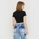 thumbnail image 2 of Polera Mujer Rib Cuello V Roulette Negro Corona, 2 of 5