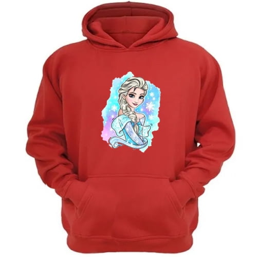 Genérico - Polerón Canguro Elsa Rojo Talla Xs Unisex