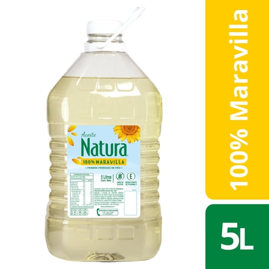Aceite De Maravilla Botella 5 L Natura