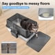 thumbnail image 4 of Arenero para gatos Marchul XL, set de 2, acero inoxidable, 4 of 7