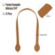 thumbnail image 2 of 2 piezas de correas de cuero para bolsos de 24 pulgadas (60 cm) con oreja, ébano, 2 of 6