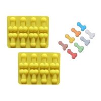 Genérico - 2 Molde De Silicona Pene Moldes Silicona Reposteria Penes