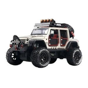 Total Upgrate - Juguete Auto Jeep Wrangler A Escala 1:24 Blanco Infnatil