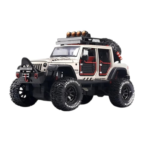 Total E-Commerce - Juguete Auto Jeep Wrangler A Escala 1:24 Blanco Infnatil