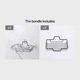 thumbnail image 1 of Upgrade Your Bathroom with our High-Quality Stainless Steel Soap Holder - Wall-mounted, No Punching Required, Detachable Wall Stick, Holds Two Bars of Soap!, 1 of 5