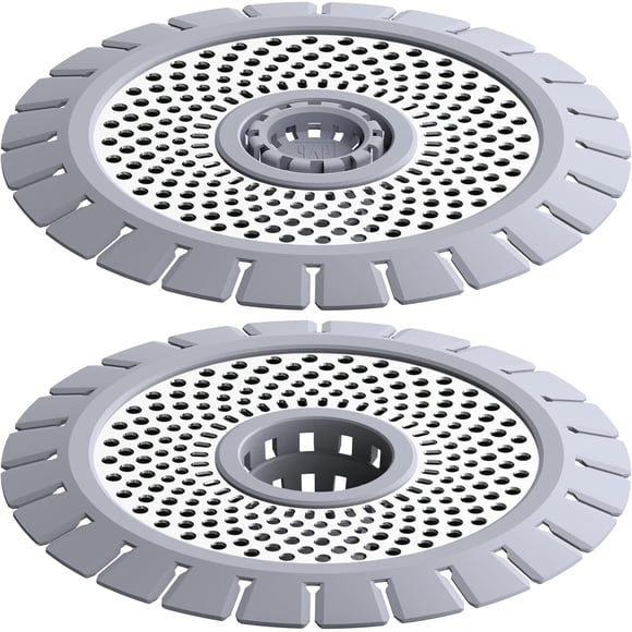 Filtro atrapa pelos para desagüe qAp de acero inoxidable, 2 piezas