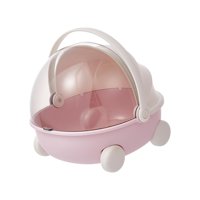 Bothyi - Caja De Almacenamiento Portátil, Caja De Manualidades Con Mango Multifuncional Para Niños, Color Rosa