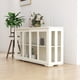 thumbnail image 3 of Kitchen Storage Stand Cupboard With Glass Door-White, 3 of 3