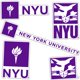 thumbnail image 1 of Pegatinas Desert Cactus de la Universidad de Nueva York NYU Violets T2, 1 of 7