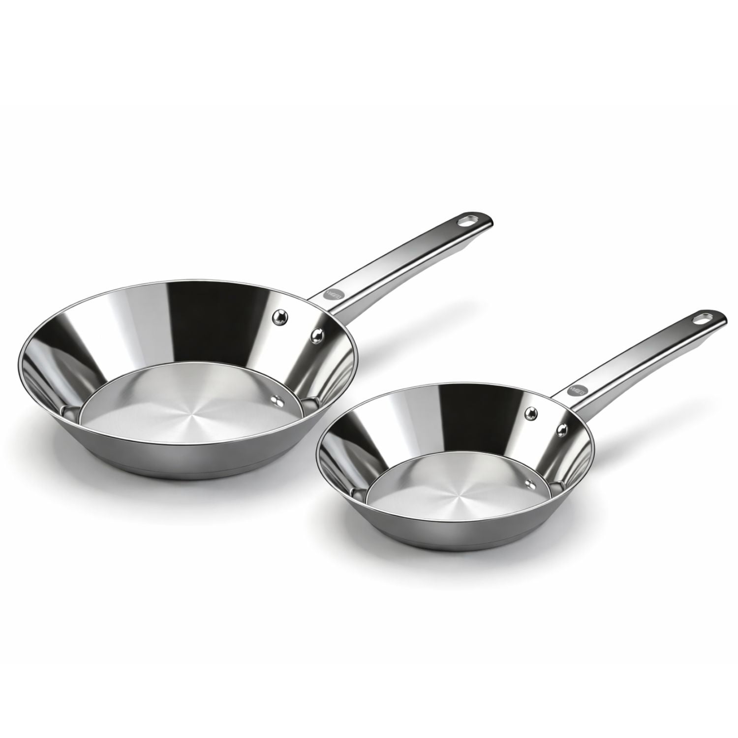Wen's - Pack 2 Sartenes 20cm 24cm Umbra Acero Inoxidable Wens