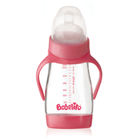 Babelito - Mamadera Angular 270Ml Rosada 0-6 Meses