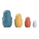 thumbnail image 3 of Muñecas Anidadas De Silicona, Juguete Ruso Matryoshka, Apilador De Muñecas, Juguete Para Niños, Azul, 3 of 5