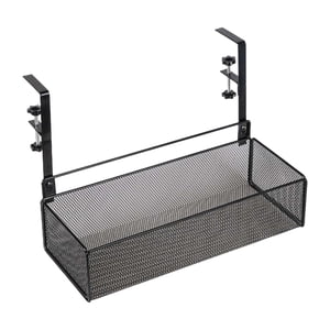 Bothyi - Estante De Almacenamiento Lateral Debajo Del Escritorio, Ahorro De Espacio Para Accesorios Escolares De Sala De Estar, Negro