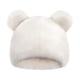 thumbnail image 1 of Gorro de punto de felpa cálido y agradable para la piel para mujer, con orejas de oso, bonito y peludo, con calavera de animal para invierno., 1 of 5