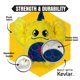 thumbnail image 3 of Juguete para perro Bite Force Monster Amarillo con chirrido y alta durabilidad, 3 of 7