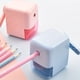 thumbnail image 4 of Cute Cartoon Pencil Sharpener - Hand Crank Manual Sharpener for Kids, Students, and Office Supplies - Perfect Gift for Children in Blue and Pink!, 4 of 4