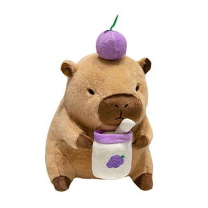 Magideal - Carpincho De Peluche De Juguete, Muñeco De Capibara Suave Y Cómodo, Lindo Animal De Peluche De Capibara Para Niños Y Niñas, Regalos De Cumpleaños Para 30Cm Uva