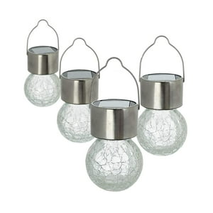 Genérico - Set 4 Ampolletas Solar Colgantes