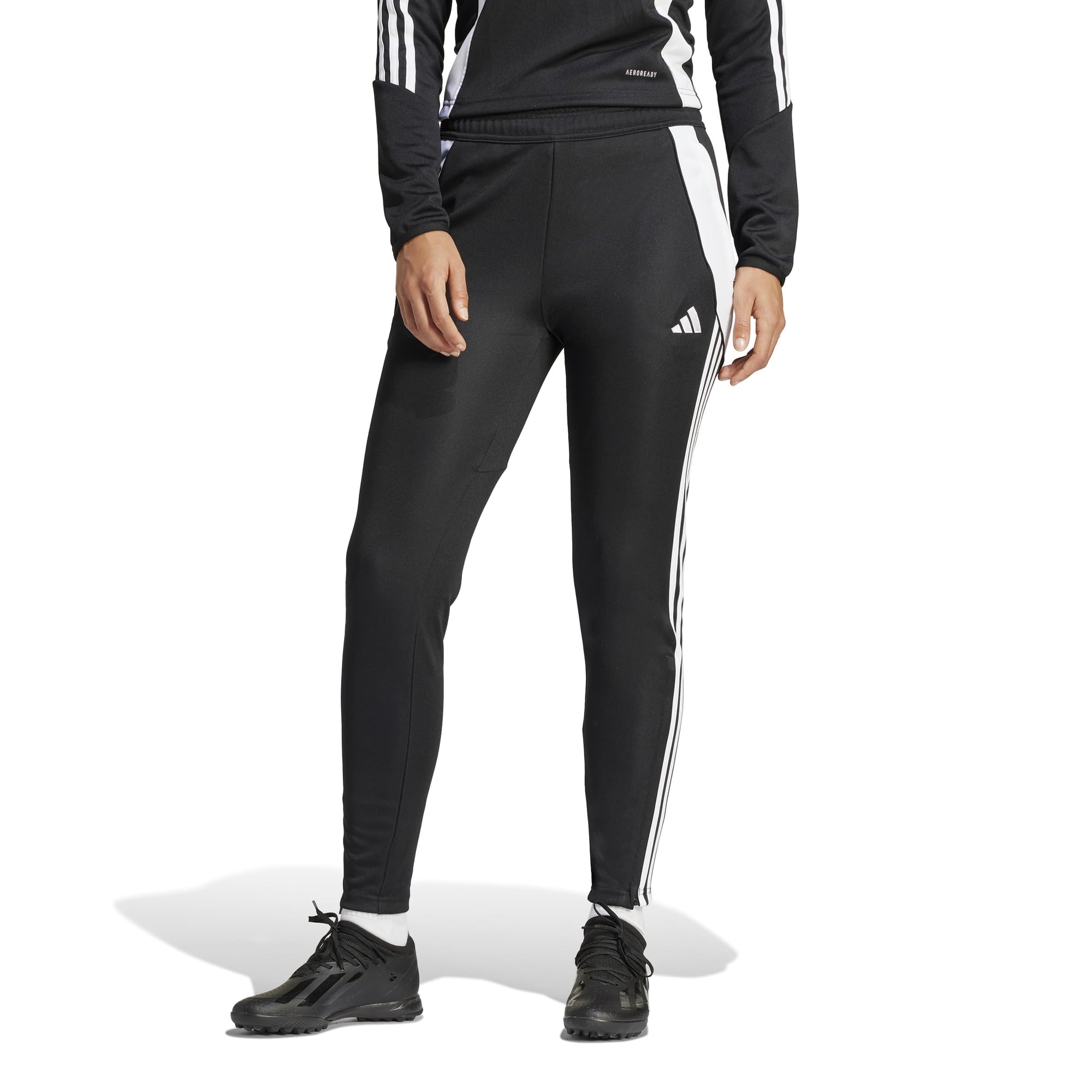Pantalones De Entrenamiento Adidas Tiro 24 Para Mujer, Color Blanco Y Negro, 2 Tallas Grandes