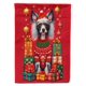thumbnail image 1 of Bandera de jardín Caroline's Treasures Chinese Crested Navideña, 1 of 7