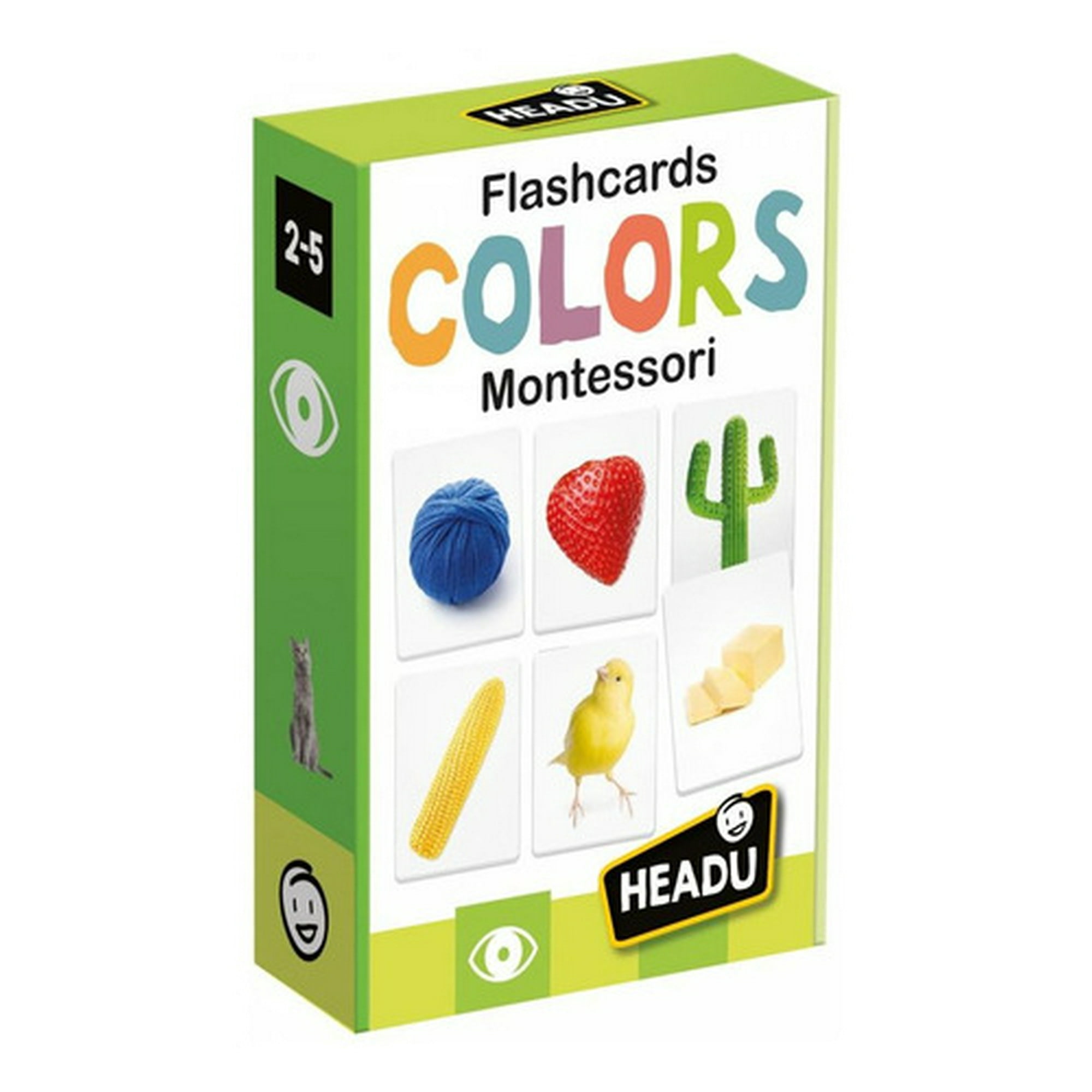 Flashcards Colores Montessori Inglés Headu