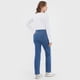 thumbnail image 3 of Jeans Mujer Straight Fit Detalle Azul Medio Corona, 3 of 5