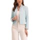 thumbnail image 1 of INSPIRE CHIC Chaqueta Corta de Trabajo con Botones y Blazer de Tweed a Cuadros de Manga Larga para Mujer M Azul Claro, 1 of 6