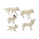 thumbnail image 2 of Figuras De Juguete De Lobo, Modelo De Juego De Lobo Para Regalo De Navidad, Juguetes Educativos, 5 Uds., 2 of 5