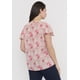 thumbnail image 2 of Blusa Mujer Manga Vuelos Palo Rosa Print Corona, 2 of 5