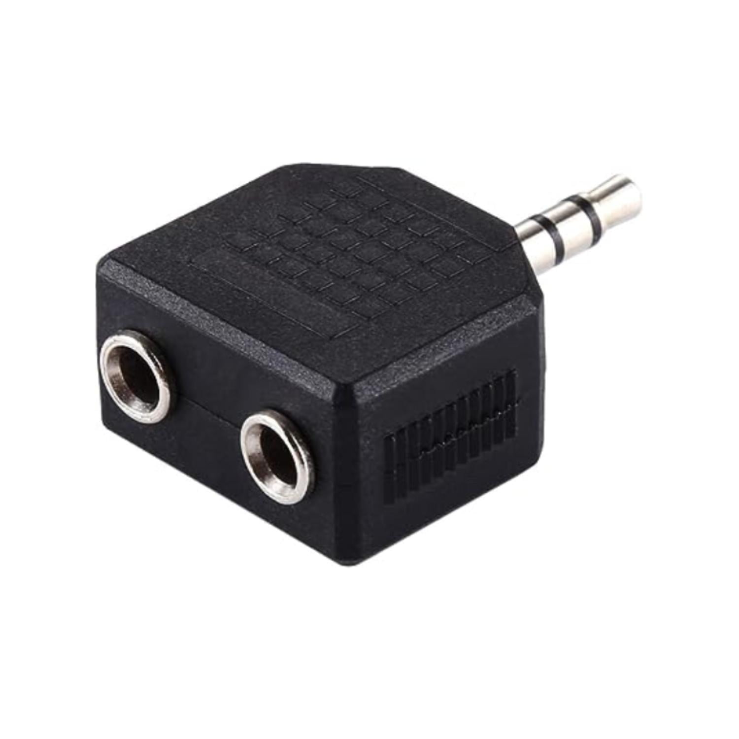 Macrotel - Adaptador De Audio 2 En 1 2 Hembras 3.5mm