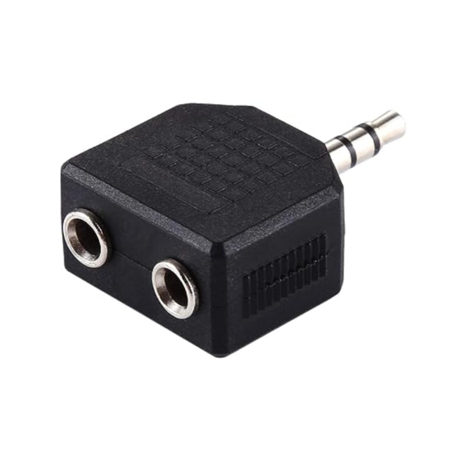 Macrotel - Adaptador De Audio 2 En 1 2 Hembras 3.5Mm