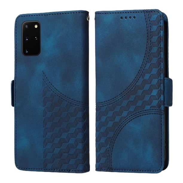 Carcasa FOXDOCK Samsung Galaxy S20 Plus de cuero PU, diseño acolchado clásico, protección contra caídas y rayones
