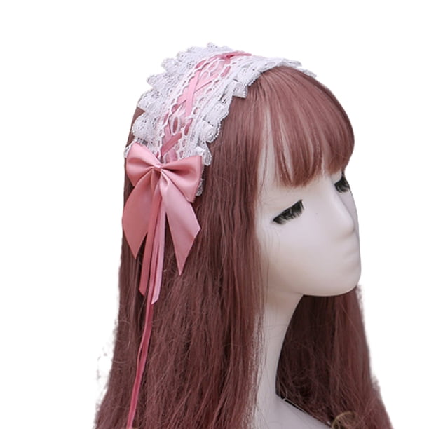Tocado de sirvienta, accesorios para el cabello de encaje, lindas diademas, horquilla dulce