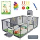 thumbnail image 1 of Parque infantil Magnelogy mejorado con alfombrilla, aro de baloncesto y red, 1 of 6