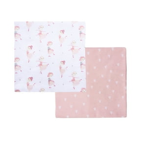 Bambino - Set 2 Mantita Franela Rosado Bailarinas Niña