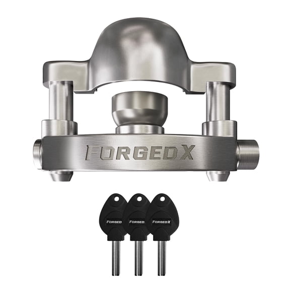 Cerradura de remolque FORGEDX de acero inoxidable para 2 a 2-5/16 acopladores