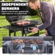 thumbnail image 4 of Parrilla a gas Outsunny de 2 quemadores, 18.000 BTU, con ruedas, 4 of 9