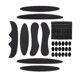 thumbnail image 1 of 27 Unids/set Kits De Acolchado Para Casco De Bicicleta Forro Para Casco De Bicicleta Correa Para La Barbilla Almohadillas De Espuma Negro, 1 of 5