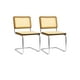 thumbnail image 1 of PACK 2 SILLAS CESCA BREUER METAL Y RATTAN - WALNUT, 1 of 3