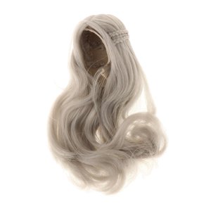 Magideal - Cabello Femenino A Escala 1:6, Vestido, Duradero, Peluca De Pelo Para Muñeca De Niña, Muñeca Para Mujer De 12 Pulgadas, Figuras De Acción, Fabricación Plata