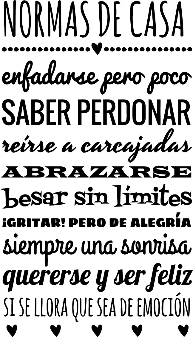 Rienda Libre Graphics - Frase Deco Normas De La Casa Enfadarse Pero Poco Fr-11142