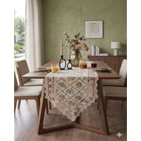 Todo Para El Hogar - Camino De Mesa Jacquard 40X180Cm Con Encaje