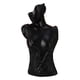 thumbnail image 2 of Maniquí Resina Joyería Soporte De Exhibición Collar Busto Pendiente Colgante Estante L Negro 35X18.5X15cm, 2 of 3