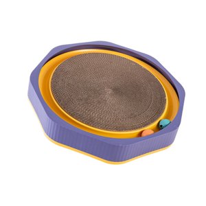 Ioensy - Rascador Para Gatos Redondo Gatito Muebles Protección Garra Rascador Púrpura