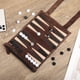 thumbnail image 2 of Roll-up Portable Suede Backgammon Game Set - para adultos y niños - ideal para viajes de RV, cruceros, avión, camping, mochila, viajes por carretera, etc., 2 of 3